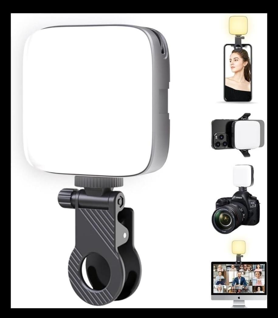 LEDGlow Premium LED Video Light with Versatile Phone Holder Clip